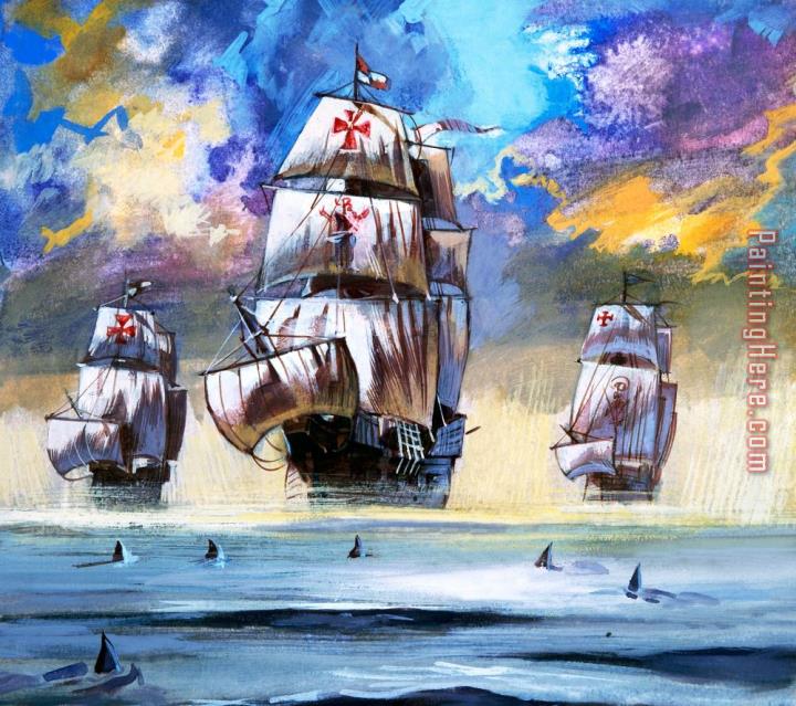 English School Christopher Columbus's Fleet